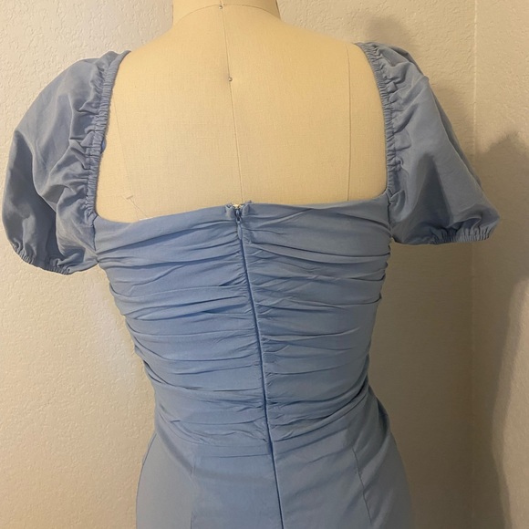 Blue fittted dress - Picture 2 of 4